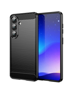 Samsung Galaxy S26 karbon mintás tok - FEKETE