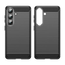 Samsung Galaxy S26 karbon mintás tok - FEKETE