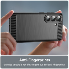 Samsung Galaxy S26 karbon mintás tok - FEKETE