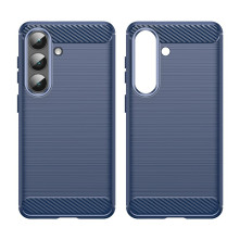 Samsung Galaxy S26 karbon mintás tok - KÉK