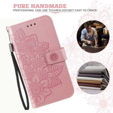 Dombornyomott mandala mintás notesztok Honor 600 Lite telefonhoz - RÓZSAARANY
