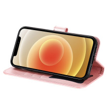 Dombornyomott mandala mintás notesztok Honor 600 Lite telefonhoz - RÓZSAARANY