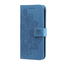 Dombornyomott mandala mintás notesztok Honor 600 Lite telefonhoz - KÉK