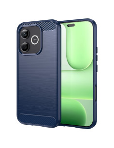 Honor 600 Lite karbon mintás tok - KÉK