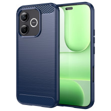 Honor 600 Lite karbon mintás tok - KÉK