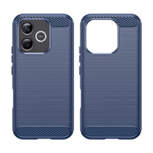 Honor 600 Lite karbon mintás tok - KÉK