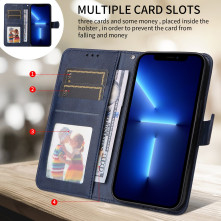 Oldalra nyíló tok Xiaomi 17 telefonhoz - KÉK