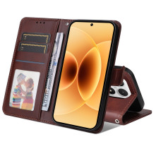 Oldalra nyíló tok Xiaomi 17 telefonhoz - BARNA