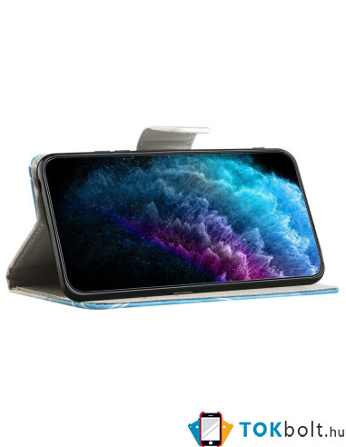 Oldalra nyíló mintás telefontok Samsung Galaxy A17 telefonhoz - PILLANGÓ