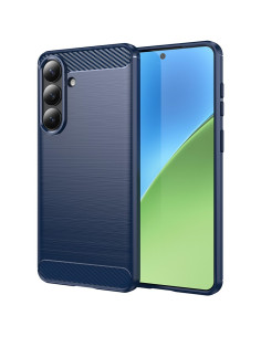 Samsung Galaxy S26+ karbon mintás tok - KÉK
