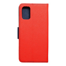 FANCY BOOK oldalra nyíló tok Samsung Galaxy A37 telefonhoz - Piros-kék