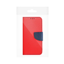 FANCY BOOK oldalra nyíló tok Samsung Galaxy A37 telefonhoz - Piros-kék