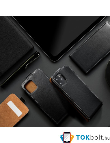 SLIM FLEXI Flip tok Samsung Galaxy A57 5G 5G telefonhoz - Fekete