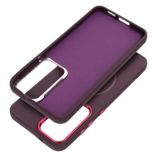 MagSafe kompatibilis ütésálló TPU tok Samsung Galaxy A57 telefonhoz - LILA