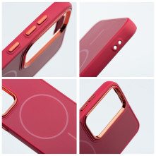 MagSafe kompatibilis ütésálló TPU tok Samsung Galaxy A57 telefonhoz - MAGENTA