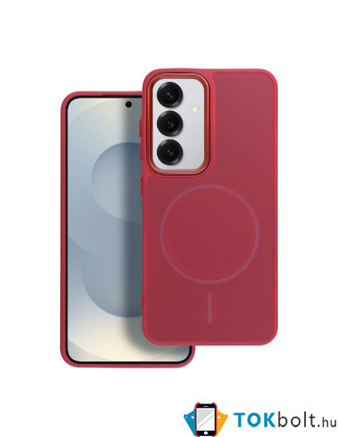MagSafe kompatibilis ütésálló TPU tok Samsung Galaxy A57 telefonhoz - MAGENTA