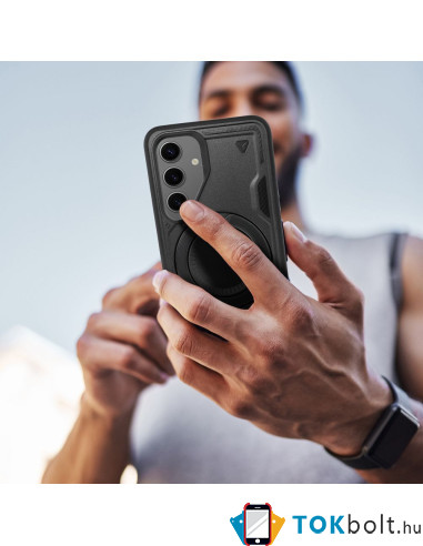 Frost Armor masszív telefontok gyűrűvel Samsung Galaxy A57 5G telefonhoz - FEKETE