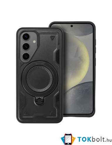 Frost Armor masszív telefontok gyűrűvel Samsung Galaxy A57 5G telefonhoz - FEKETE