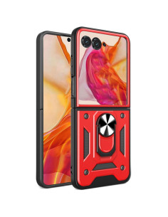 Slide Camera ütésálló tok Motorola Razr 70 / Razr 60 / Razr 50 / Razr 2025 / Razr 2024 telefonhoz - PIROS