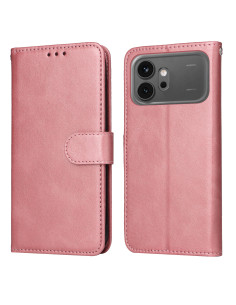 Oldalra nyíló tok Honor 600 / 600 Pro telefonhoz - RÓZSASZÍN
