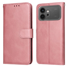 Oldalra nyíló tok Honor 600 / 600 Pro telefonhoz - RÓZSASZÍN
