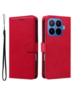 Oldalra nyíló tok Xiaomi 17T telefonhoz - PIROS
