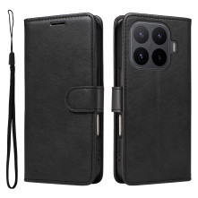 Oldalra nyíló tok Xiaomi 17T Pro telefonhoz - FEKETE