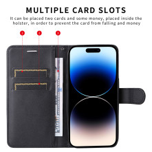 Oldalra nyíló tok Xiaomi 17T Pro telefonhoz - FEKETE