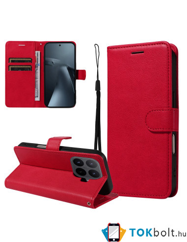 Oldalra nyíló tok Xiaomi 17T Pro telefonhoz - PIROS