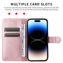Oldalra nyíló tok Xiaomi 17T Pro telefonhoz - RÓZSAARANY