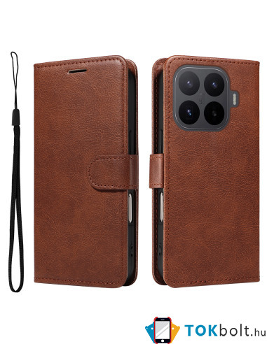 Oldalra nyíló tok Xiaomi 17T Pro telefonhoz - BARNA