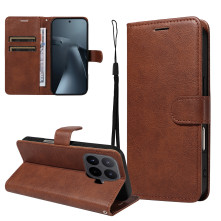Oldalra nyíló tok Xiaomi 17T Pro telefonhoz - BARNA