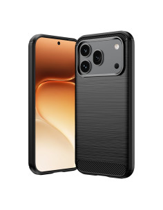 Honor 600 / 600 Pro karbon mintás tok - FEKETE