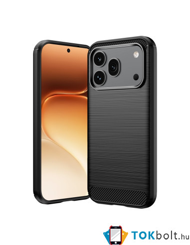 Honor 600 / 600 Pro karbon mintás tok - FEKETE