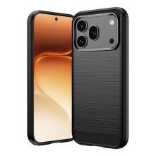 Honor 600 / 600 Pro karbon mintás tok - FEKETE