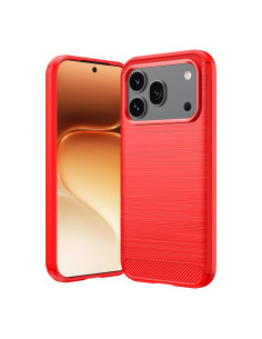 Honor 600 Pro / 600 karbon mintás tok - PIROS