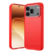 Honor 600 Pro / 600 karbon mintás tok - PIROS