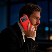 Honor 600 Pro / 600 karbon mintás tok - PIROS