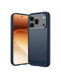 Honor 600 / 600 Pro karbon mintás tok - KÉK