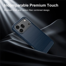 Honor 600 / 600 Pro karbon mintás tok - KÉK