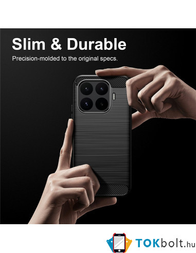 Xiaomi 17T karbon mintás tok - FEKETE