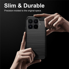 Xiaomi 17T karbon mintás tok - FEKETE