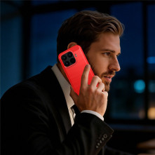 Xiaomi 17T karbon mintás tok - PIROS