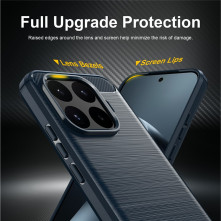 Xiaomi 17T karbon mintás tok - KÉK