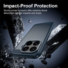 Xiaomi 17T karbon mintás tok - KÉK