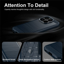 Xiaomi 17T karbon mintás tok - KÉK