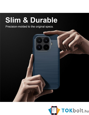 Xiaomi 17T karbon mintás tok - KÉK