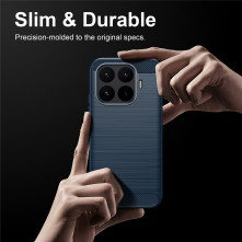 Xiaomi 17T karbon mintás tok - KÉK