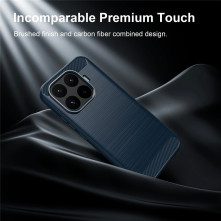 Xiaomi 17T karbon mintás tok - KÉK