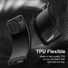 Xiaomi 17T Pro karbon mintás tok - FEKETE
